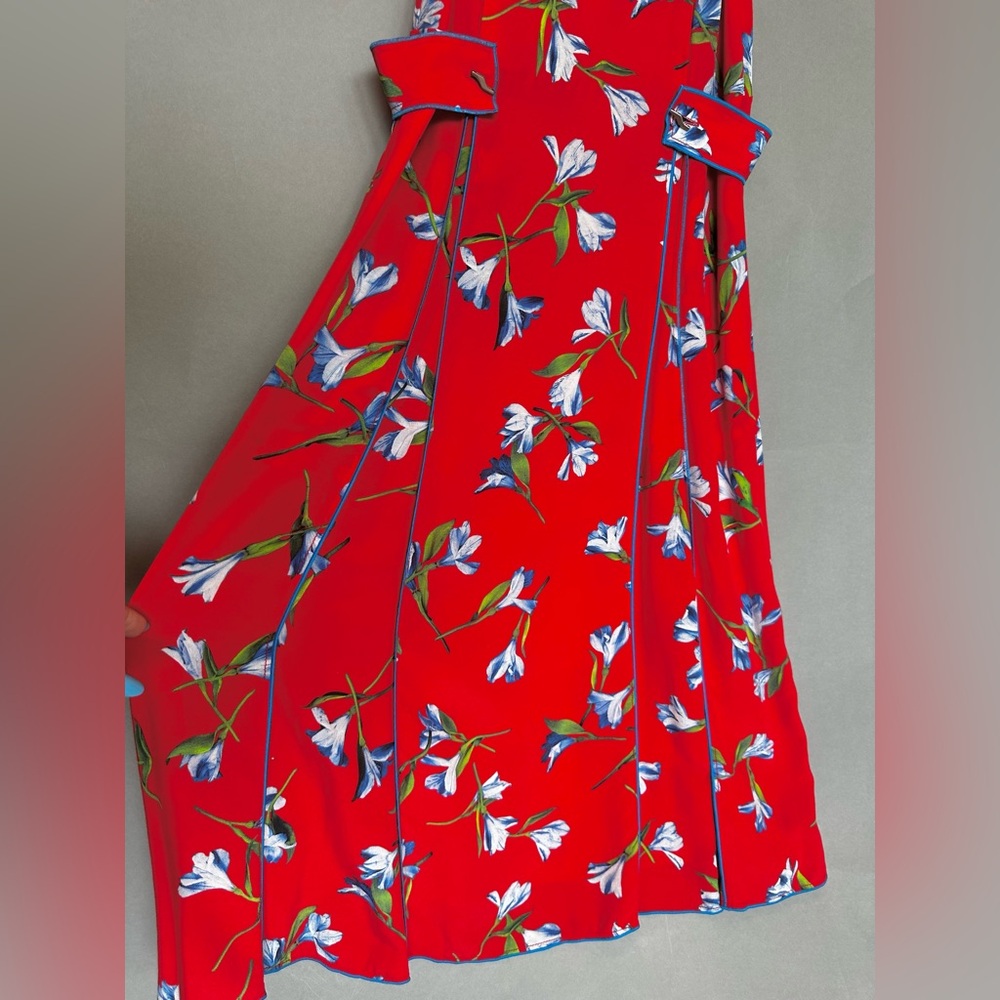 rag & bone Red Floral Chemise